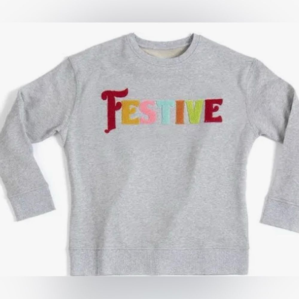 Shiraleah Festive womens gray Sweatshirt size L